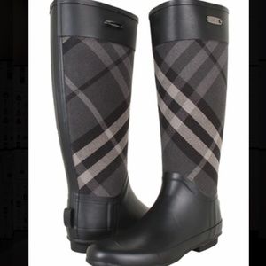 Burberry Clemence Check Canvas Rainboots